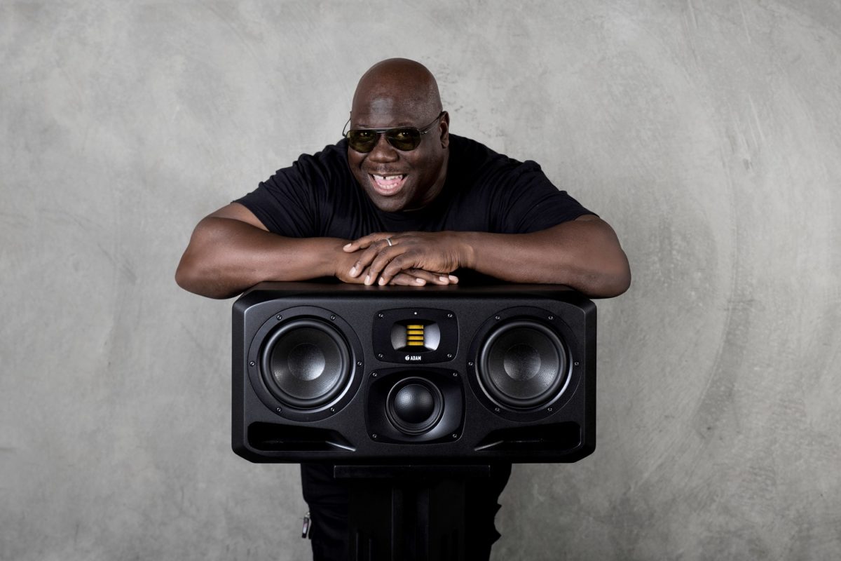 DJ legend Carl Cox with his beloved ADAM Audio S3H midfield monitors