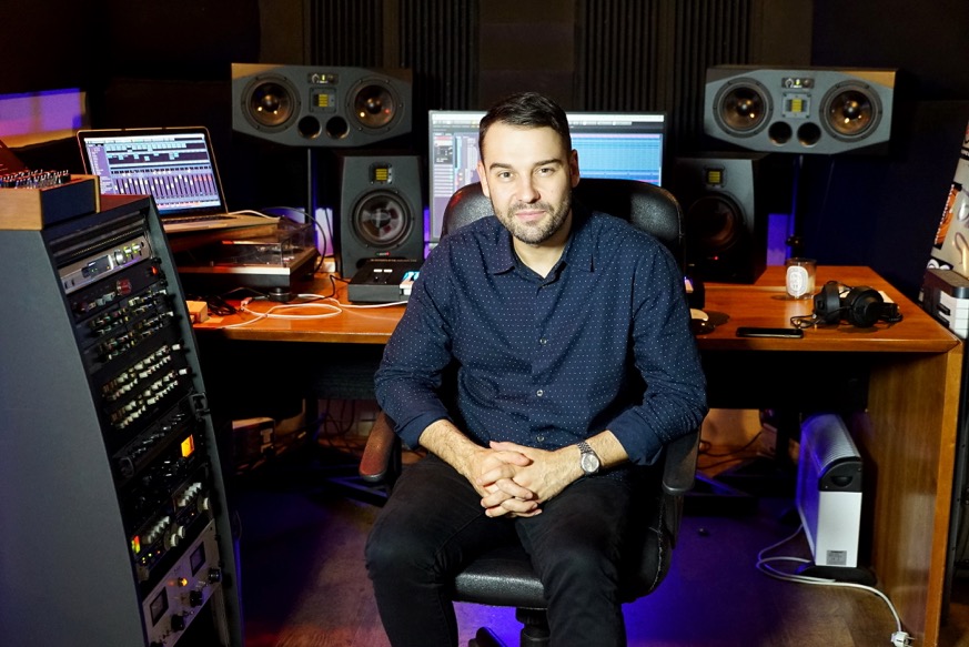 Ben Westbeech aka Breach and his ADAM Audio A77X and F7 studio monitors