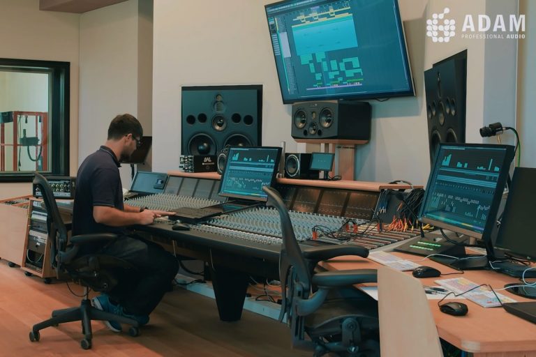 Bernd Mazagg from Vienna Symphonic Library (VSL) with ADAM S5X and S3X-H Monitors