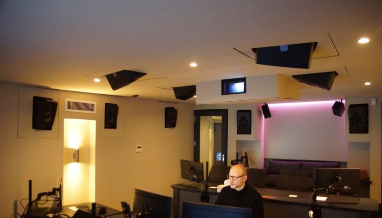 Dolby Atmos compliant Studio 7 at SNK Studios, London, with S2X and S3X-V monitors