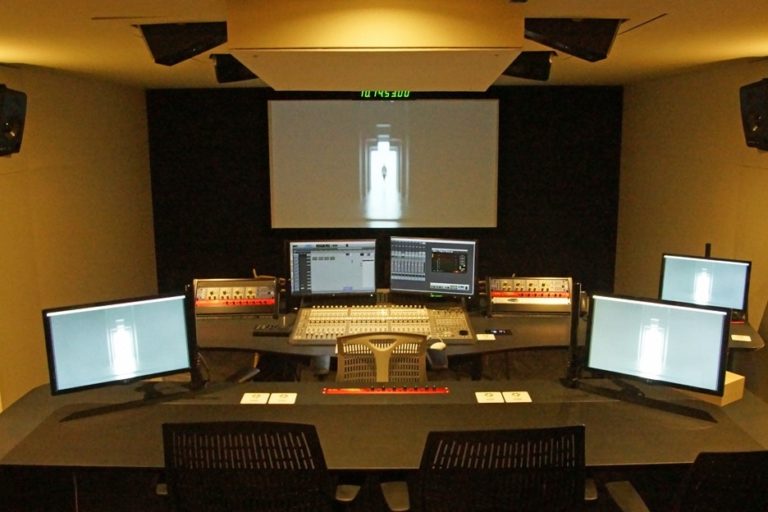 Dolby Atmos compliant Studio 7 at SNK Studios, London, with ADAM S2X and S3X-V monitors
