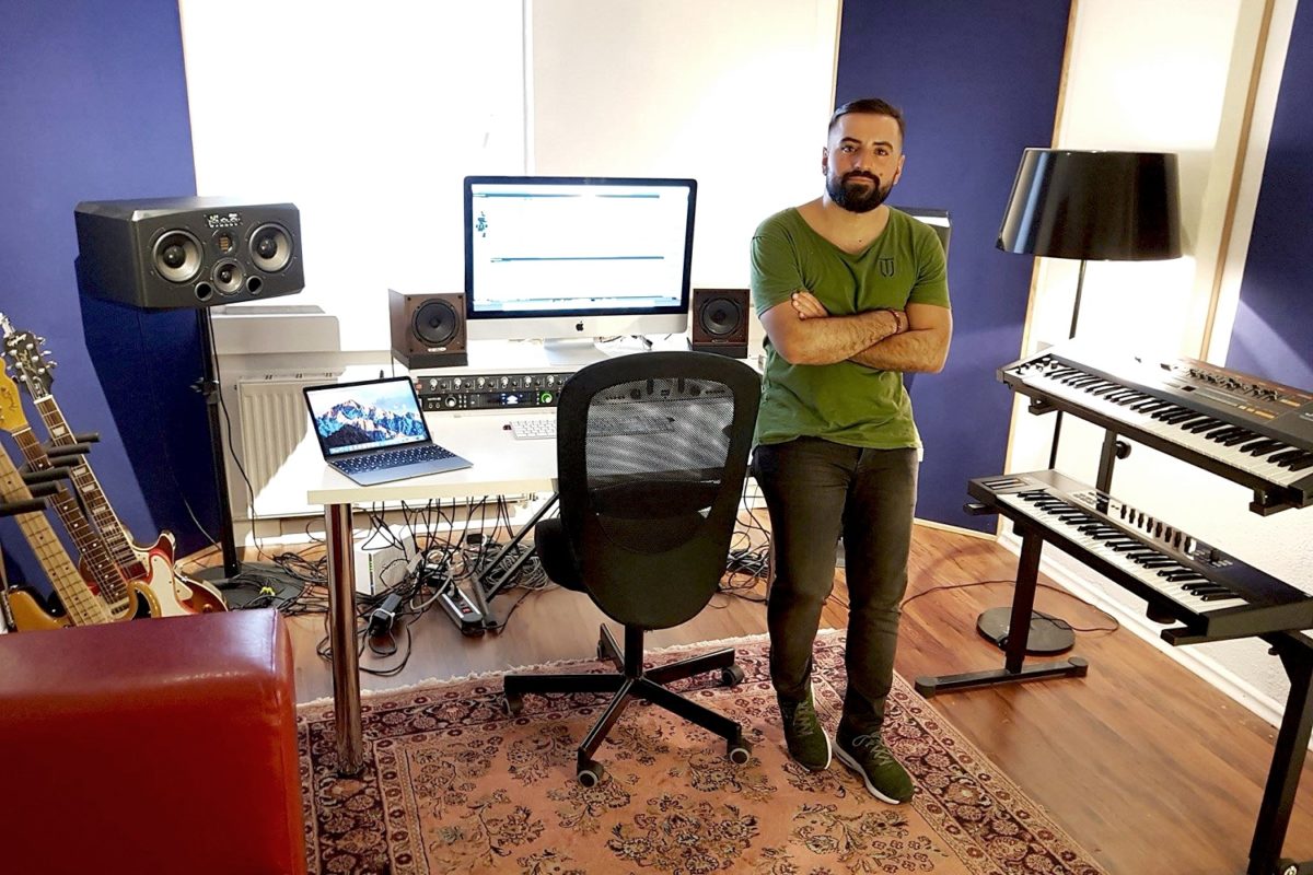 Zinobeatz with ADAM S3X-H active midfield studio monitors