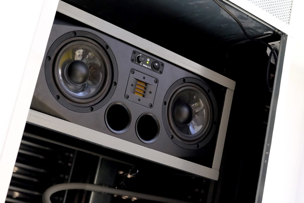 TU Delft's SenseLab equipped with ADAM A77X studio monitors.