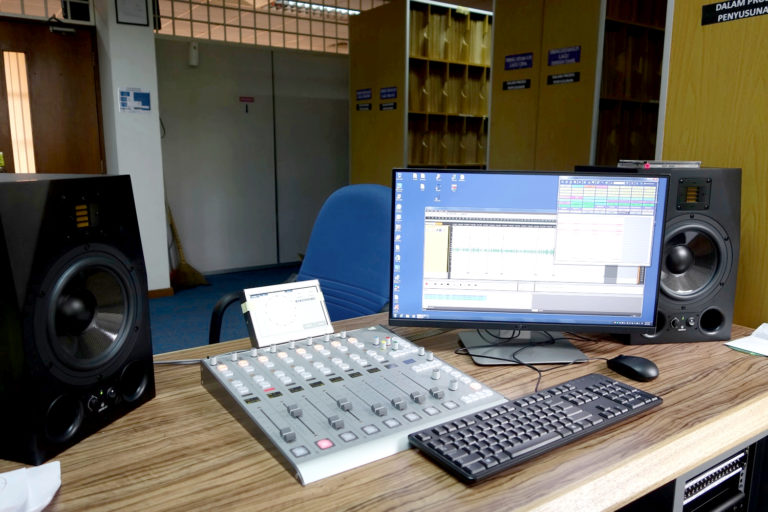 ADAM A8X studio monitors at Radio RTM Johor