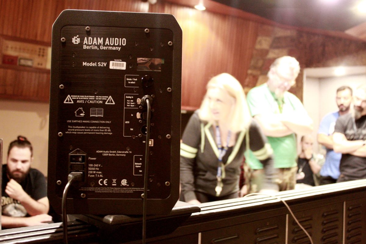 Sylvia Massy at a recording masterclass with S Series studio monitors from ADAM Audio