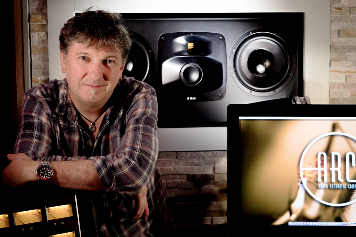 ADAM Audio S5H and A8X studio monitors at Mark Tucker's ARC Studios (Abbey Recording Company)