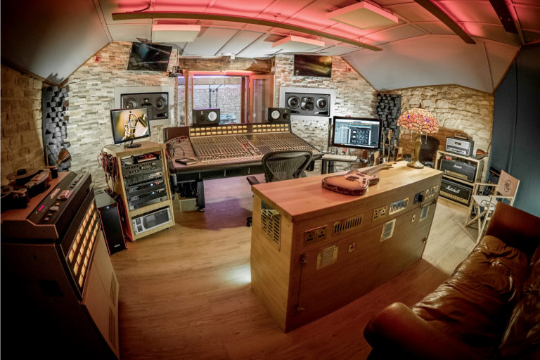 ADAM Audio S5H and A8X studio monitors at Mark Tucker's ARC Studios (Abbey Recording Company)