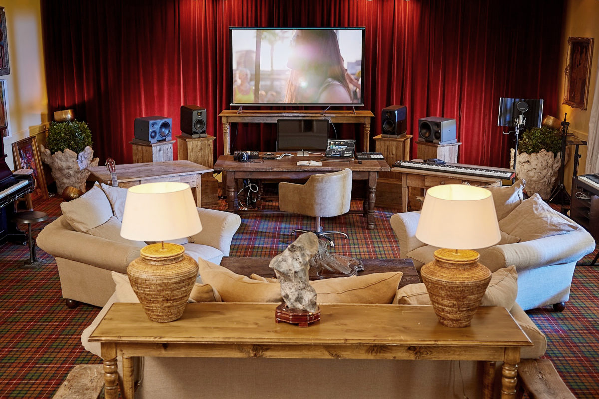 ADAM Audio S2V studio monitors at the Studio 432 HZ of the spa hotel